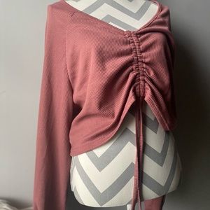 Adjustable Long sleeve crop